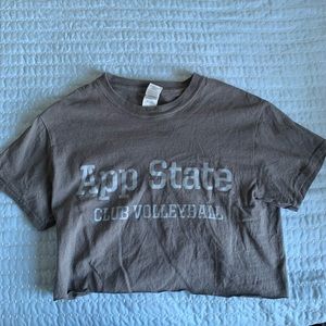 Army Green App State Club Volleyball t-shirt